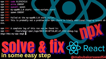 How to Fix Easily NPX Create React APP Not Working Error | Fix Create React App Error | solve