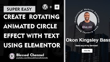 Crea un efecto de círculo animado giratorio con texto usando Elementor