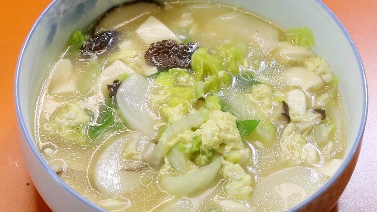 OMAD diet | how to make sliced rice cake soup with pork fat oil