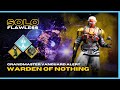 Armamentarium Grenadier Arc Titan - Solo Flawless GM Vanguard Alert "Warden of Nothing" - Destiny 2
