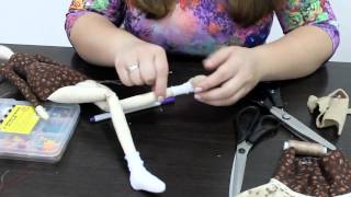 Видео-совет как создавать обувь для куклы тильда