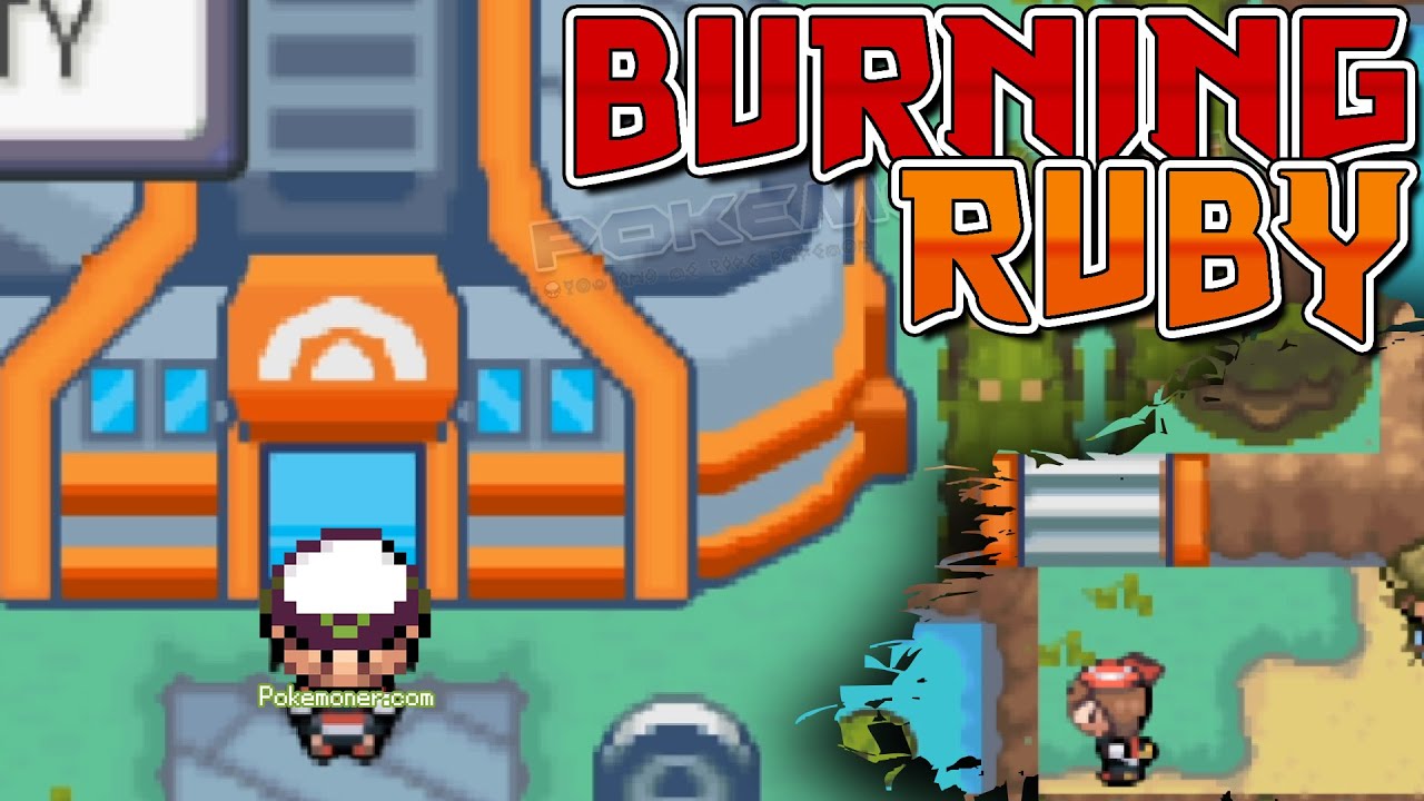 Pokemon Burning Ruby - Graphics from HGSS and DPP tiles, Great Hack Rom