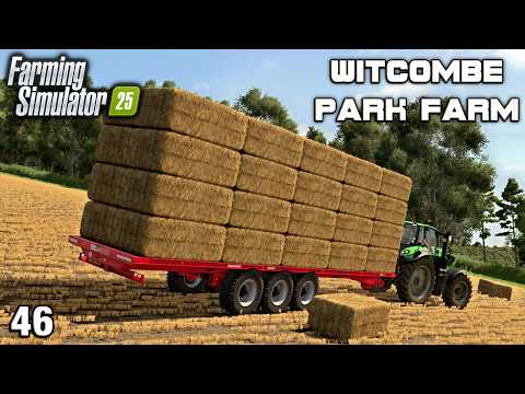 THE BIG STRAW HARVEST BEGINS Witcombe Park Farm FS25 Ep 46