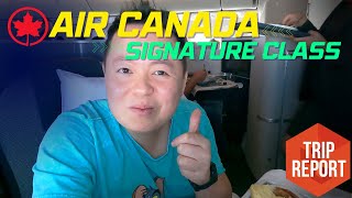 TRIP REPORT (4K) - AIR CANADA AC163 SIGNATURE CLASS / BUSINESS YYZ - YEG WITH KOSHER BREAKFAST