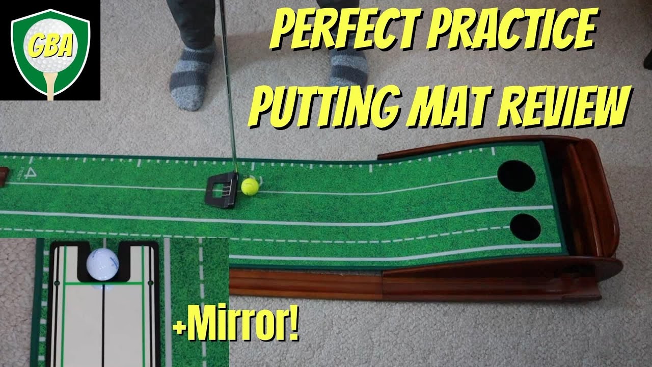 Perfect Practice Putting Mat Review With Alignment Mirror! YouTube
