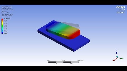 Drop Test Simulation  (Ansys Workbench)