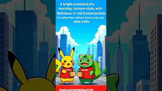 Pikachu & Bulbasaur: The Cutest Food Delivery Heroes! 🍱⚡