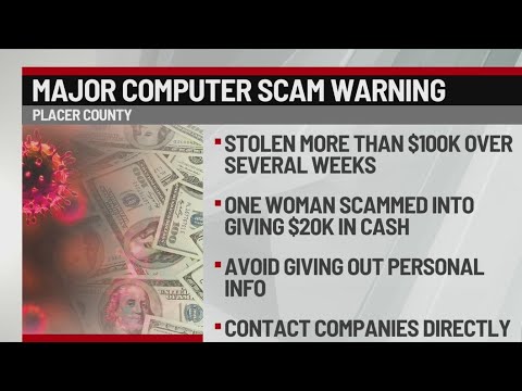 Placer county computer virus scam – YouTube