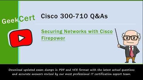[2020] Latest Cisco 300-710 exam questions and answers and exam discount codes