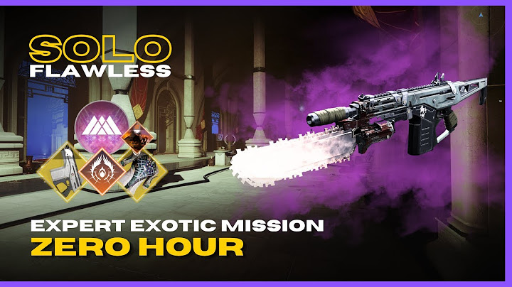 Monte Carlo & Mataiodoxia in Solo Flawless Expert "Zero Hour" - Episode: Revenant - Destiny 2