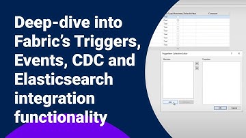 Deep-dive into Fabric’s Triggers, Events, CDC and Elasticsearch integration functionality