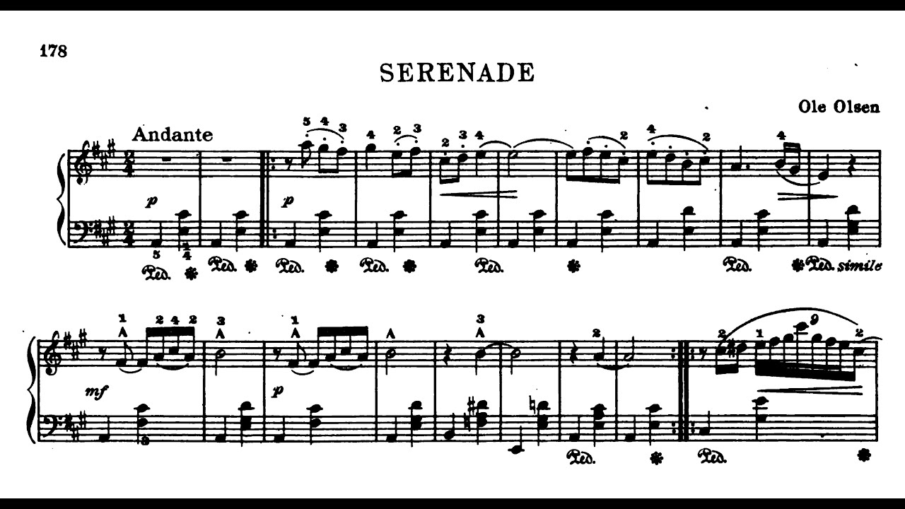 Ole Olsen | Serenade, from 3 Morceaux, Op.19/2