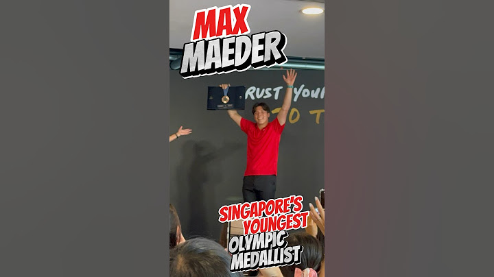 Hear what MAX MAEDER Singapore’s first Olympic medalist since 2016, shares in a public appearance!