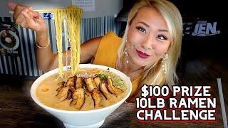 $100 PRIZE 10LB RAMEN CHALLENGE at Mymen in Garden Grove, CA!! #RainaisCrazy