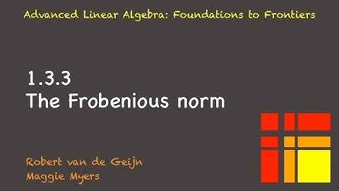 01.3.3 Frobenius norm