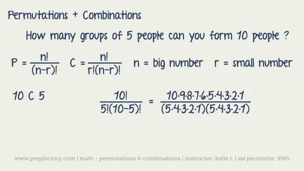 Act Math - Permutations And Combinations