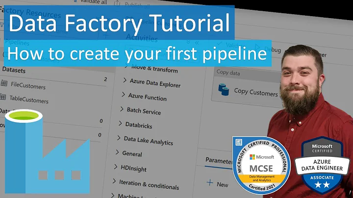 Data Factory Tutorial - How to create your first pipeline