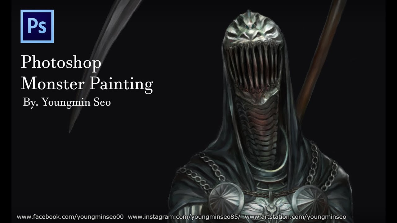 Youngmin Seo : Monster Painting [Envy : Leviathan] (by. 서영민: 몬스터 일러스트 [레비아탄] 페인팅: 포토샵 작업 영상)