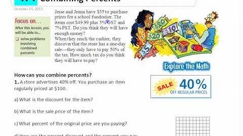 Ma8 4.4 (1) Combining Percents