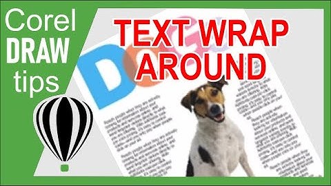 Wrapping text with an object in CorelDraw