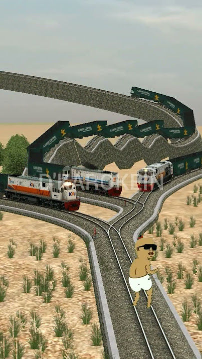 Kereta api nya tabrak tuyul#shorts#keretaapi#railway