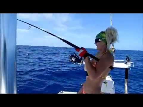 bikini fishing with Hooked On Brooke - YouTube