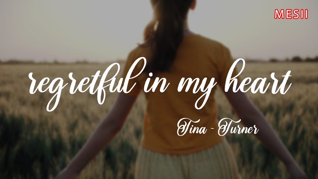 REGRET IN MY HEART - TINA TURNER | OFFICIAL MUSIC VIDEO AICOVER