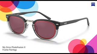 Michaels Etnia Barcelona Frames | New Ziess PhotoFusion X Burgundy