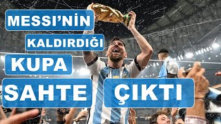Messini̇n Kaldirdiği Dünya Kupasi Sahte Çikti. Kupanin Aynisini Yaptiran Ai̇le Açiklama Yapti.