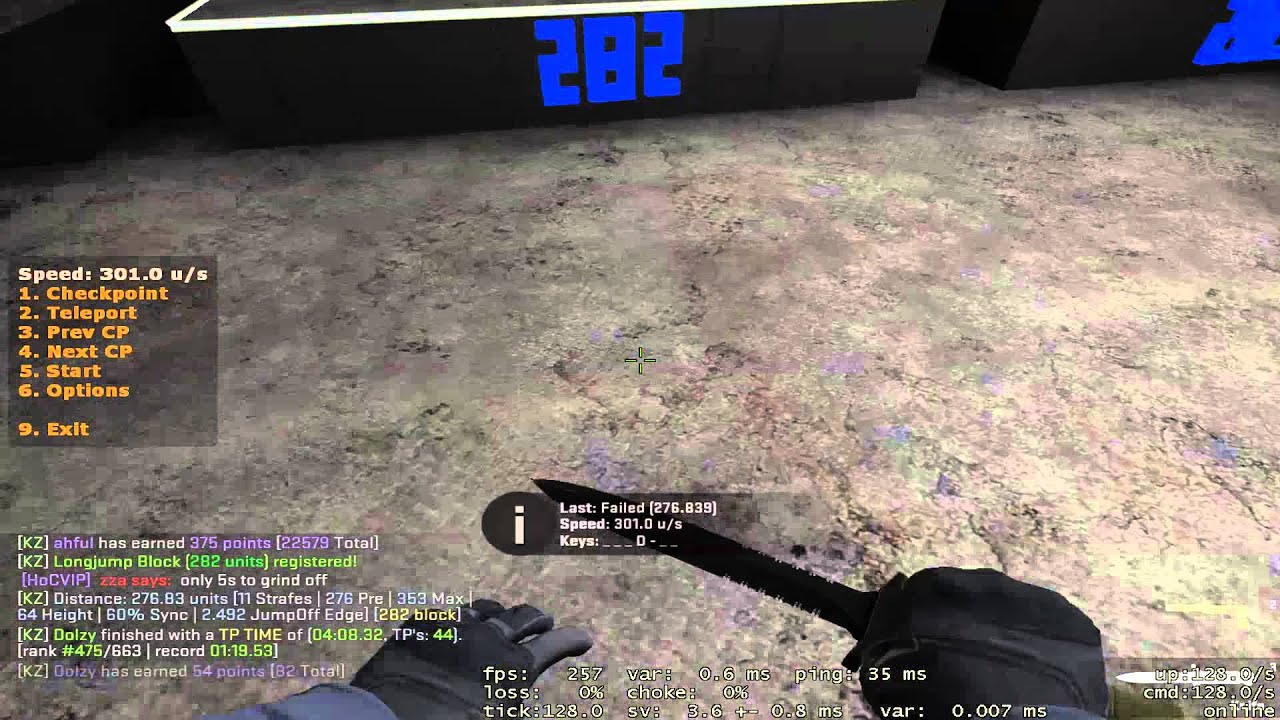 285.069 Long Jump on 282 Block by Ahful