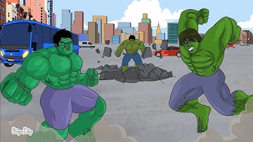 (Part 2)Hulk Verse / Hulk (2008) vs Hulk (2003) vs Hulk (MCU)  / Flipaclip animation/