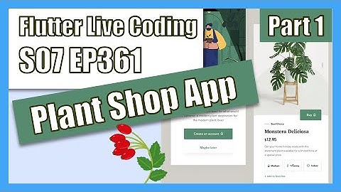 [Flutter] Flutter Live Coding EP361 (Plants Shop App Part 1)