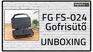 FG FS-024 gofrisütő UNBOXING - digitalko.hu