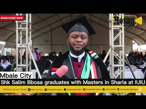 Sheikh Salim Bbosa Graduates With Masters Degree In Sharia 