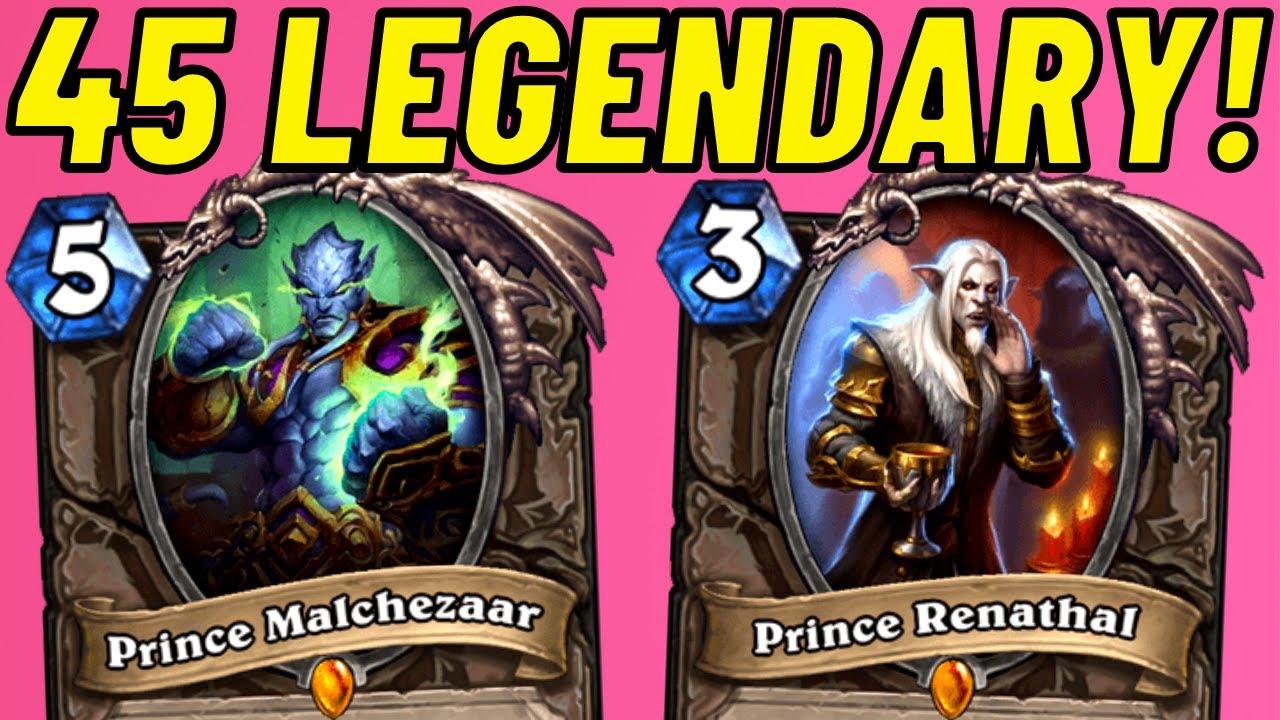 45 Legendary Prince Renathal Deck?! The BIGGEST Starting Deck EVER!!!
