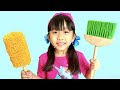 PLAY WITH CLEANING TOYS AND HELP MOM | Travis in WONDERLAND