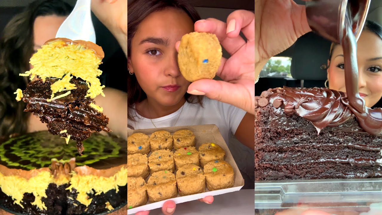 Dessert TikTok ASMR mukbang compilation! #39