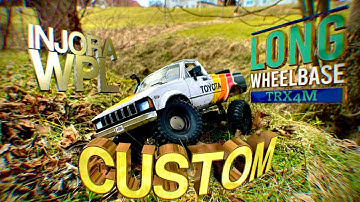 How to do long wheelbase on Traxxas Trx4m , to fit a Wpl c24 body on it #Injora #traxxas #wpl #rc