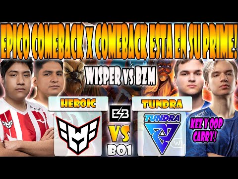 HEROIC vs TUNDRA [BO1] WISPER, SCOFIELD, DAVAI LAMA VS PURE, BZM, 33 - BLAST SLAM 4 - DOTA 2 -ESB