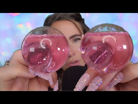 ASMR Glitter Globes Trigger Assortment (Tapping, Look At the Glitter, Massage, Plucking)