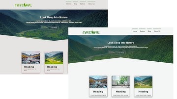 How to create website landing page using HTML, CSS