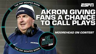 Joe Moorehead on Akron football giving fans a chance to call plays 🏈 | The Pat McAfee Show