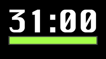 31 Minute Timer [ Progress Bar ] - 4K 60 FPS
