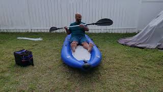 Saturn IK365 Budget Inflatable Kayak unboxing and setup