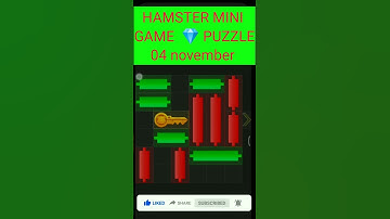 Hamster Kombat mini game puzzle today 4 november | hamster kombat mini game today @CryptoTechSunil
