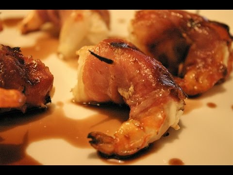 Grilled Stuffed Shrimp wrapped in Prosciutto