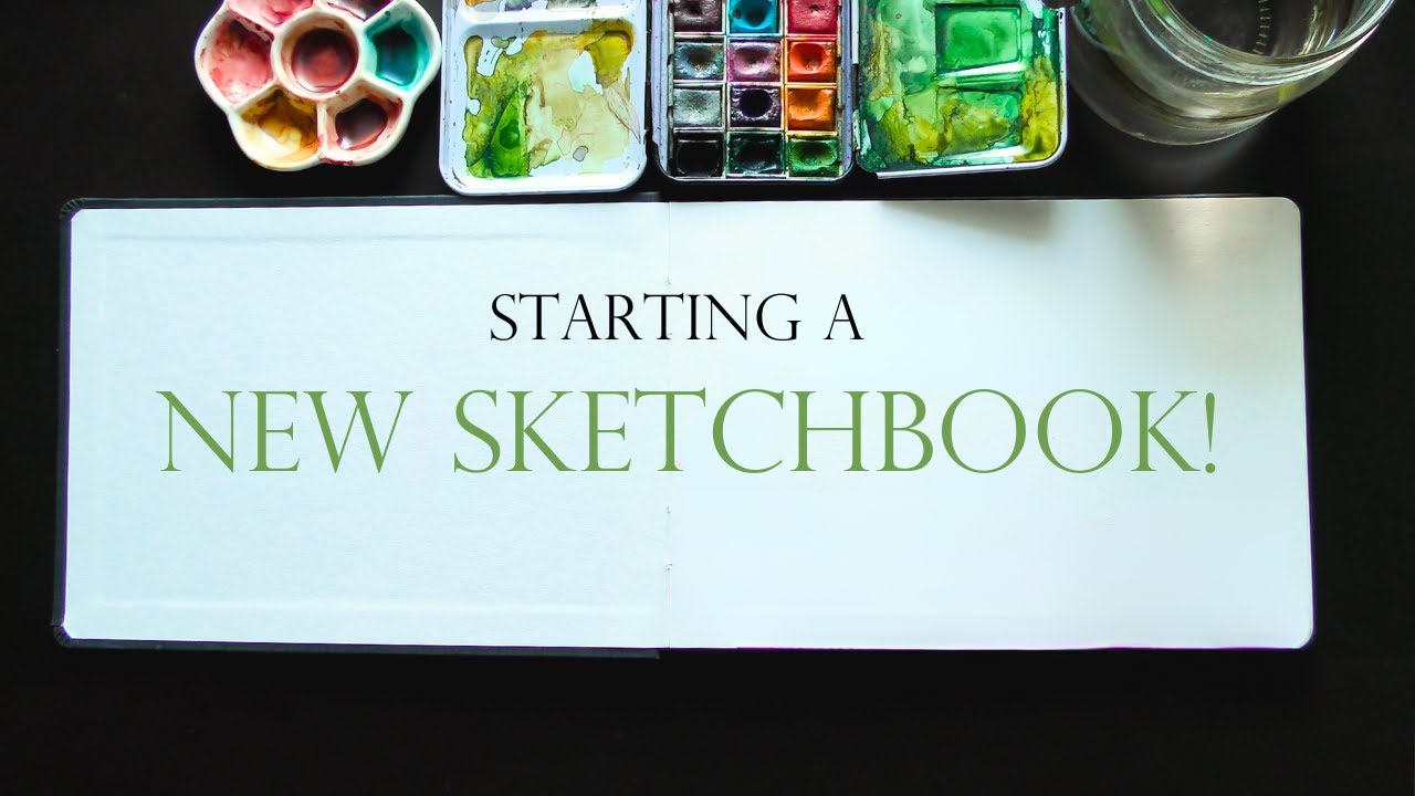 Painting the First Spread in My New Sketchbook| Watercolor Illustration ...