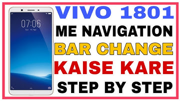 Vivo 1801 Me Navigation Bar Change Kaise Karen | Vivo 1801 Navigation Button Setting | Back Button