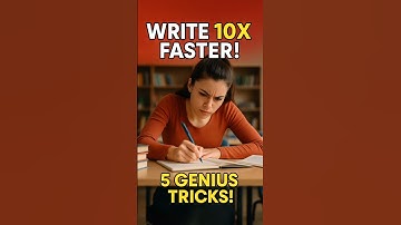 5 Tricks! Write 10X Faster in Class! | Handwriting Tricks | #handwriting #study #shorts