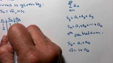 Find General Term of a Series Given a Formula for Partial Sums